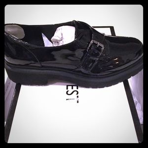 Nine West black dress shoes size 7.5